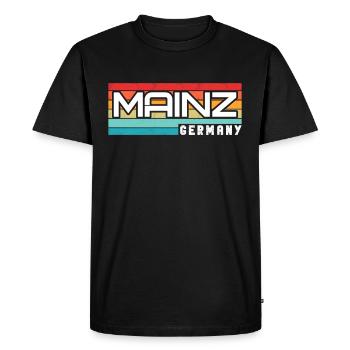 Mainzerin Mainzer Mainz - Men's Premium Organic T-Shirt - black - Front - Nico (187cm)