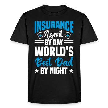 Insurance Merchant Insurance Agent - Men's Premium Organic T-Shirt - black - Front - Nico (187cm)