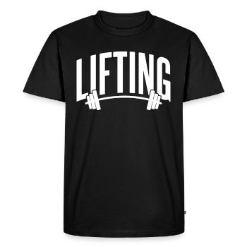 Lifting Workout Gym Weightlifting Weightlifting - Men's Premium Organic T-Shirt - black - Front - Nico (187cm)