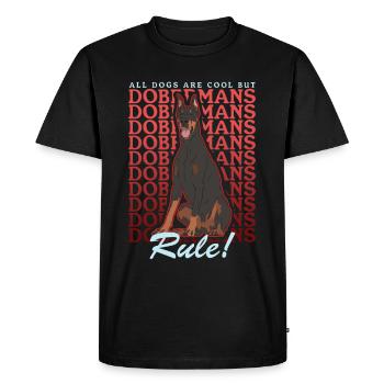 Doberman Dog Propriétaire Chien Cadeau - T-shirt Premium bio Homme - noir - Devant - Nico (187cm)