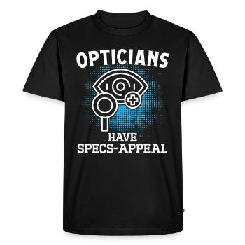 Les opticiens ont des spécifications attrayantes en optométrie - T-shirt Premium bio Homme - noir - Devant - Nico (187cm)