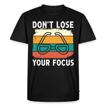 Les opticiens ne perdent pas votre concentration Ophtalmologiste en optométrie - T-shirt Premium bio Homme - noir - Devant - Nico (187cm)