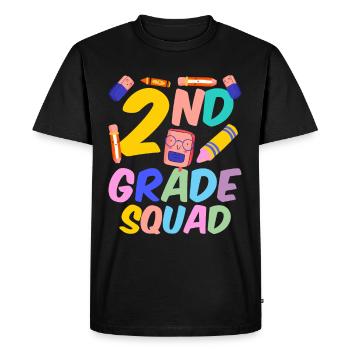 Team Second Class Teacher Second Class - Men's Premium Organic T-Shirt - black - Front - Nico (187cm)
