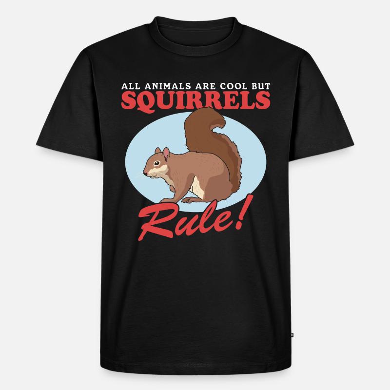 Süßes Eichhörnchen Hörnchen Grauhörnchen Geschenk - Männer Premium Bio T-Shirt - Schwarz