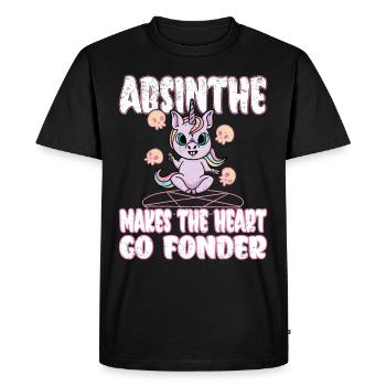 Satan Belzébuth Diable Gothique Pentagramme Mystique - T-shirt Premium bio Homme - noir - Devant - Nico (187cm)