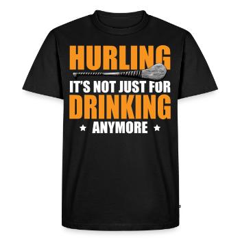 Irish hurling hurling team Ireland Playing - Men's Premium Organic T-Shirt - black - Front - Nico (187cm)