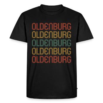 Oldenburgerin Oldenburger Oldenburg - T-shirt Premium bio Homme - noir - Devant - Nico (187cm)