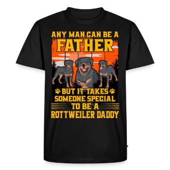 Rottweiler Papa - T-shirt Premium bio Homme - noir - Devant - Nico (187cm)