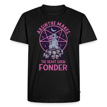 Satan Belzébuth Diable Gothique Pentagramme Mystique - T-shirt Premium bio Homme - noir - Devant - Nico (187cm)