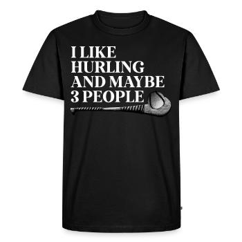 Irish hurling hurling team Ireland plays - Men's Premium Organic T-Shirt - black - Front - Nico (187cm)