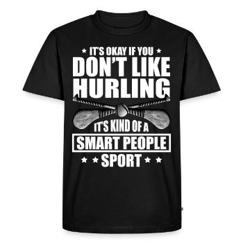 Irish hurling hurling team Ireland plays - Men's Premium Organic T-Shirt - black - Front - Nico (187cm)