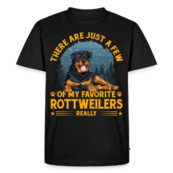 Rottweiler drôle de dicton - T-shirt Premium bio Homme - noir - Devant - Nico (187cm)