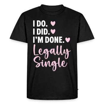 Vouloir. J’ai. J’ai fini. Chanter légalement - T-shirt Premium bio Homme - noir - Devant - Nico (187cm)