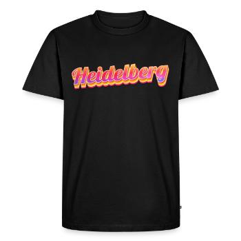Heidelbergerin Heidelberger Heidelberg - Men's Premium Organic T-Shirt - black - Front - Nico (187cm)