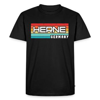 Hernerin Herner Herne - T-shirt Premium bio Homme - noir - Devant - Nico (187cm)