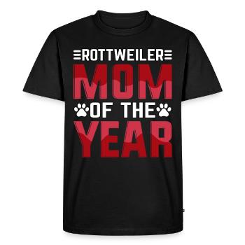 Maman de l’année Rottweiler - T-shirt Premium bio Homme - noir - Devant - Nico (187cm)