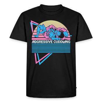 Jiu Jitsu amusant BJJ Rétro - T-shirt Premium bio Homme - noir - Devant - Nico (187cm)