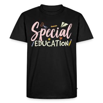 Profession d’éducateur spécialisé Enseignant en éducation spécialisée Enseignant en éducation spécialisée - T-shirt Premium bio Homme - noir - Devant - Nico (187cm)