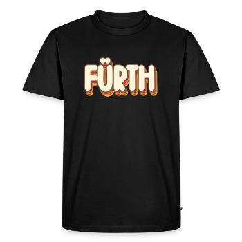 Fürtherin Fürther Fürth - Men's Premium Organic T-Shirt - black - Front - Nico (187cm)