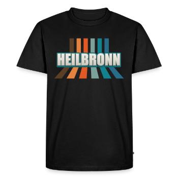 Heilbronnerin Heilbronner Heilbronn - T-shirt Premium bio Homme - noir - Devant - Nico (187cm)