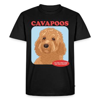 Cavapoo Dogs Cavoodle Dog Owner Cadeau - T-shirt Premium bio Homme - noir - Devant - Nico (187cm)