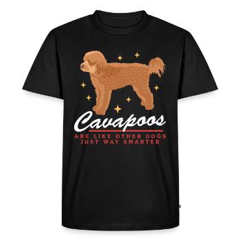 Chiens Cavapoo | Cadeau du propriétaire de chien Cavoodle - T-shirt Premium bio Homme - noir - Devant - Nico (187cm)