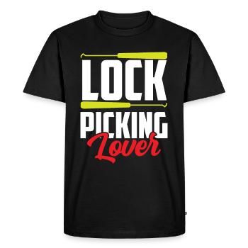 Lock Picking Lover Cracker Cracking Lock - Men's Premium Organic T-Shirt - black - Front - Nico (187cm)