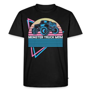Monster Truck Mom Retro - Men's Premium Organic T-Shirt - black - Front - Nico (187cm)