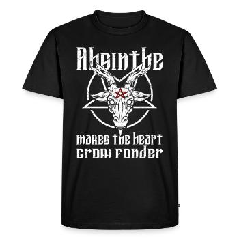 Satan Beelzebub Devil Gothic Pentagram Mystical - Men's Premium Organic T-Shirt - black - Front - Nico (187cm)