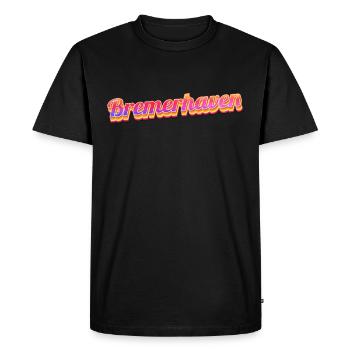 Bremerhavenerin Bremerhavener Bremerhaven - Men's Premium Organic T-Shirt - black - Front - Nico (187cm)