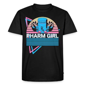 Pharmacist Pharmacy Retro - Men's Premium Organic T-Shirt - black - Front - Nico (187cm)