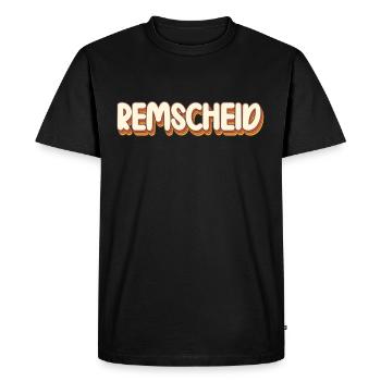 Remscheiderin Remscheider Remscheid - Men's Premium Organic T-Shirt - black - Front - Nico (187cm)