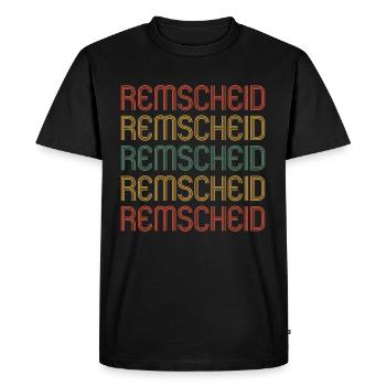 Remscheiderin Remscheider Remscheid - Men's Premium Organic T-Shirt - black - Front - Nico (187cm)
