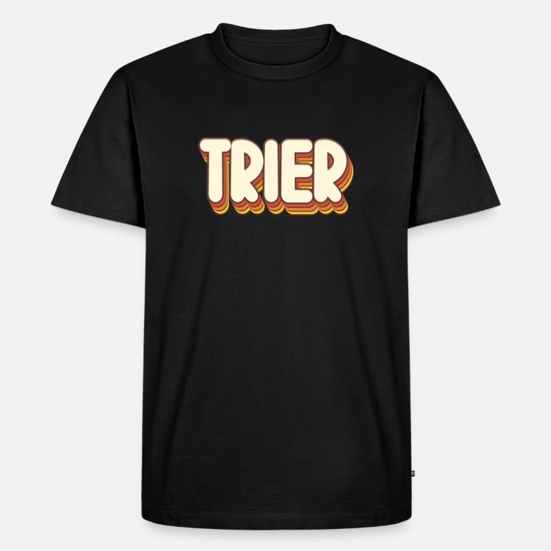 Triererin Trierer Trier - Männer Premium Bio T-Shirt - Schwarz