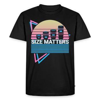 Caméra Photographie Photographe Rétro - T-shirt Premium bio Homme - noir - Devant - Nico (187cm)