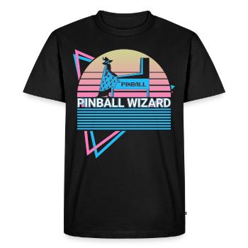Pinball Wizard Pinball Machine Retro - T-shirt Premium bio Homme - noir - Devant - Nico (187cm)