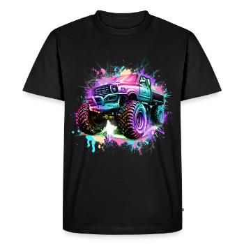 Monster truck - T-shirt Premium bio Homme - noir - Devant - Nico (187cm)