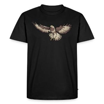 Buzzard I Bird of Prey Buzzard Motif pour - T-shirt Premium bio Homme - noir - Devant - Nico (187cm)