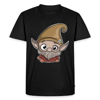 Gnome nain Gnome - T-shirt Premium bio Homme - noir - Devant - Nico (187cm)
