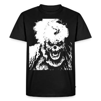 Horreur Clown Spooky Halloween Film d’horreur Evil Cl - T-shirt Premium bio Homme - noir - Devant - Nico (187cm)