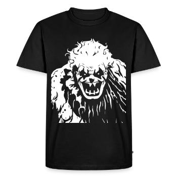 Horror Clown Spooky Halloween Horror Film Evil Cl - Men's Premium Organic T-Shirt - black - Front - Nico (187cm)