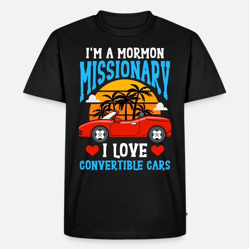 LDS - Männer Premium Bio T-Shirt - Schwarz