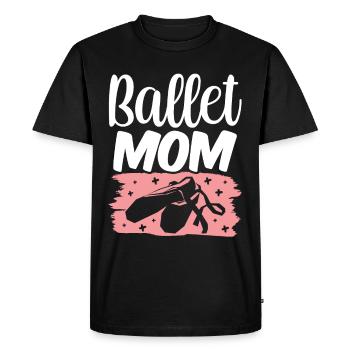 Ballet, Maman, Danseuse, Ballerine, Danseuse de ballet - T-shirt Premium bio Homme - noir - Devant - Nico (187cm)