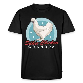 Silk Chicken Grandpa Silkie Silk Chickens Chicken Gift - T-shirt Premium bio Homme - noir - Devant - Nico (187cm)