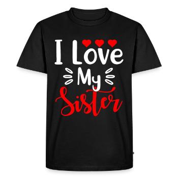 Best Sister Ever Sisterhood - Men's Premium Organic T-Shirt - black - Front - Nico (187cm)