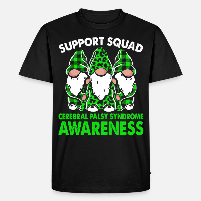 Support Squad Zerebralparese-syndrom - Männer Premium Bio T-Shirt - Schwarz