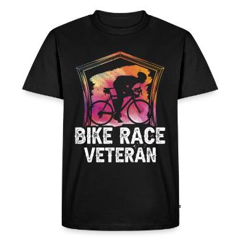 Course cycliste vétéran Cyclisme de course Vélo - T-shirt Premium bio Homme - noir - Devant - Nico (187cm)