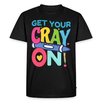 Primary School Teacher Kindergarten Educator - Men's Premium Organic T-Shirt - black - Front - Nico (187cm)