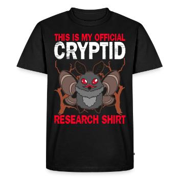 Mothman Cryptid Folklore - T-shirt Premium bio Homme - noir - Devant - Nico (187cm)