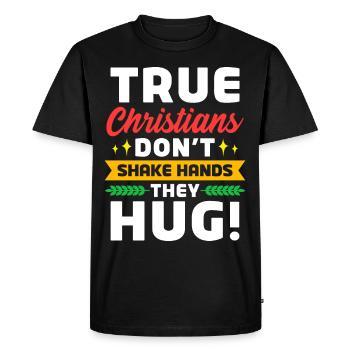 Témoins de Jéhovah JW - T-shirt Premium bio Homme - noir - Devant - Nico (187cm)
